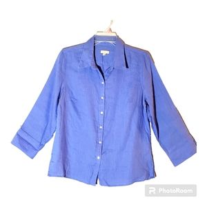 Talbot women's size 10 button down dress shirt. 1090